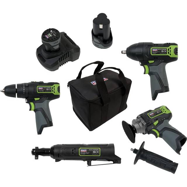 Sealey - CP108VCOMBO1 SV108 Series 4 x 10.8V Cordless Combo Kit - 2 Batteries