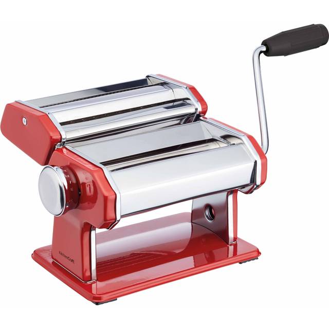 World of Flavours Italian Deluxe Double Cutter Pasta Machine Red