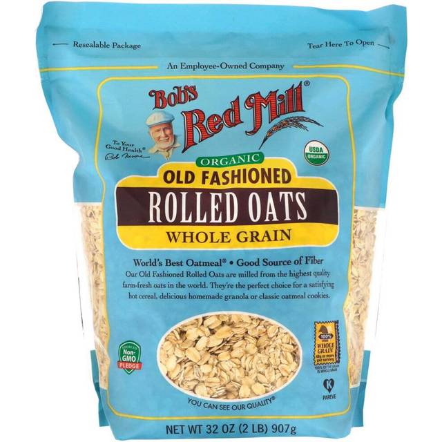 Bob's Red Mill Kosher Organic Whole Grain Rolled Oats Old Fashioned 32 oz