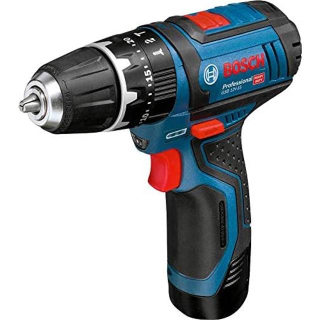 Bosch GSB 12V-15 Sladdlös Slagborrmaskin - 2 x 2,0Ah