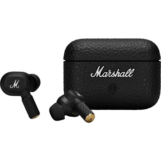 Marshall Motif II ANC - Trådlösa Bluetooth-hörapparater med aktiv brusreducering, 30 timmars uppspelning, Svart