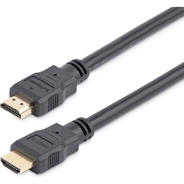StarTech.com 2 m HDMI-kabel – 4K High Speed HDMI-kabel med Ethernet – UHD 4K 30Hz video – HDMI 1.4-kabel – Ultra HD HDMI-bildskärmar, projektorer, TV-apparater och skärmar – svart HDMI-kabel – M/M