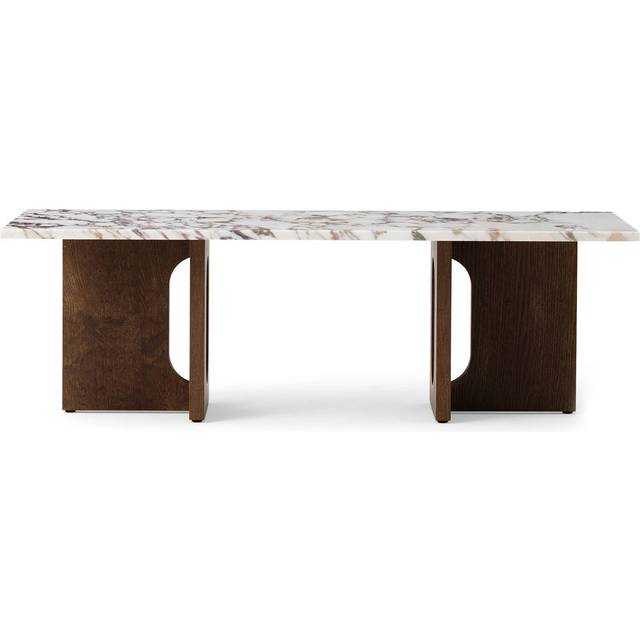 Audo Copenhagen Androgyne lounge table Dark st. oak-Calacatta viola