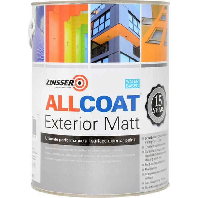 Zinsser Allcoat Water Based Matt White 5L
