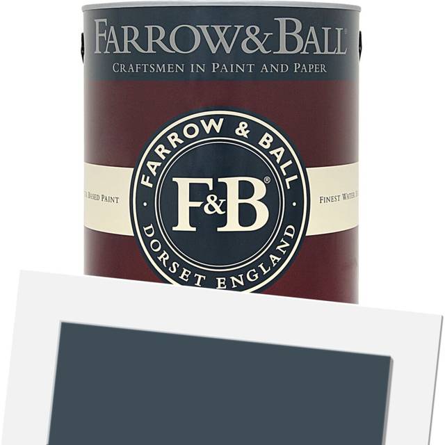 Farrow and Ball Modern Eggshell, Hague Blue No. 30 5L, Modern Eggshell Paint, Floor Paint, Furniture Paint, Joinery and Fixtures
