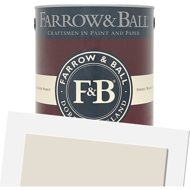 Farrow and Ball Estate Emulsion, School House White No. 291 5L, Estate Emulsion Paint , Paints, Wall and Ceiling Paints