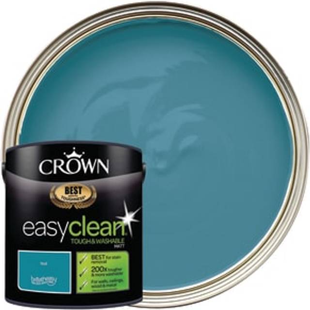 Crown Easyclean Matt Emulsion Paint - Teal - 2.5L