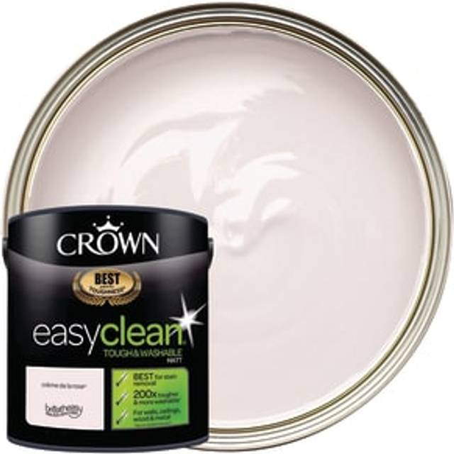 Crown Easyclean Matt Emulsion Paint - Creme de la Rose - 2.5L - Crème De La Rose