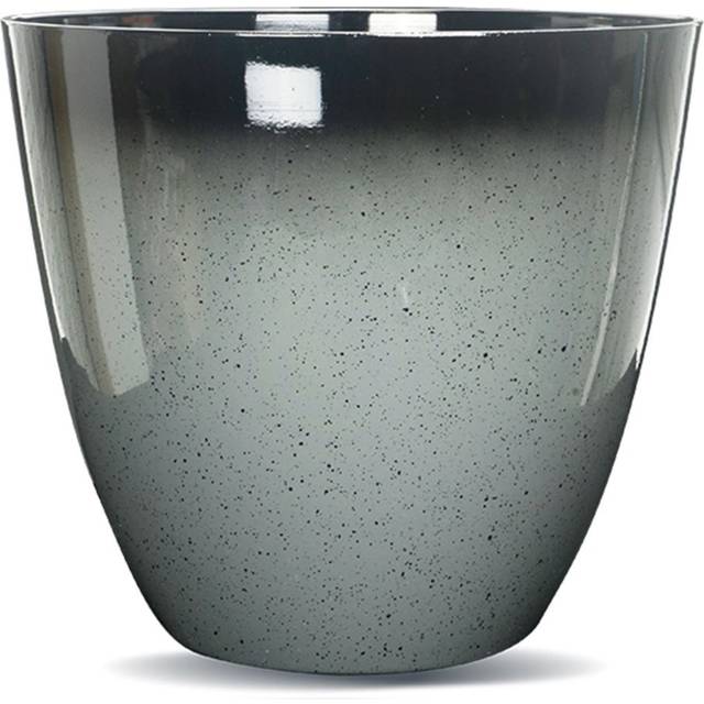 Large Egg Cup Planter Glazed Plant Pot - Grey