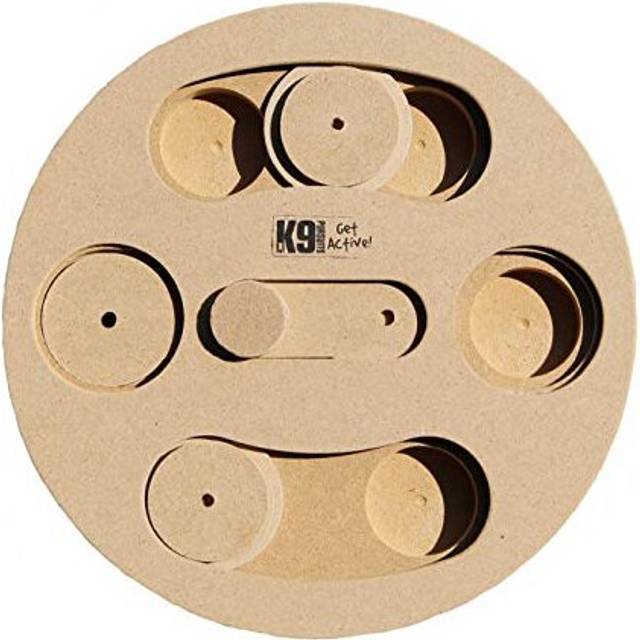Columbo Dog Treat Puzzle Activity Toy Game Wood Brown - One Size