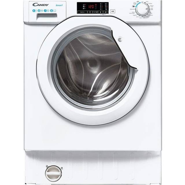 Candy Smart CBW48D1W4 Integrated 8kg Washing Machine with 1400 rpm - White - B Rated
