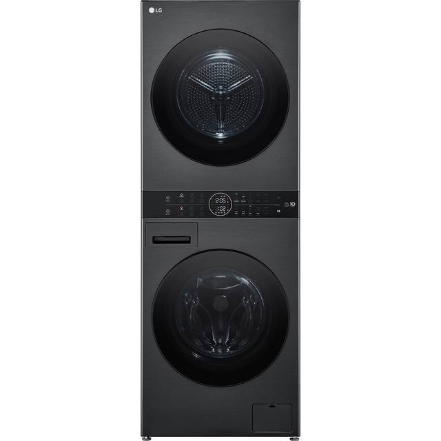 LG WT1210BBTN1 12kg/10kg WashTower Heatpump TurboWash Washer Dryer - BLACK STEEL