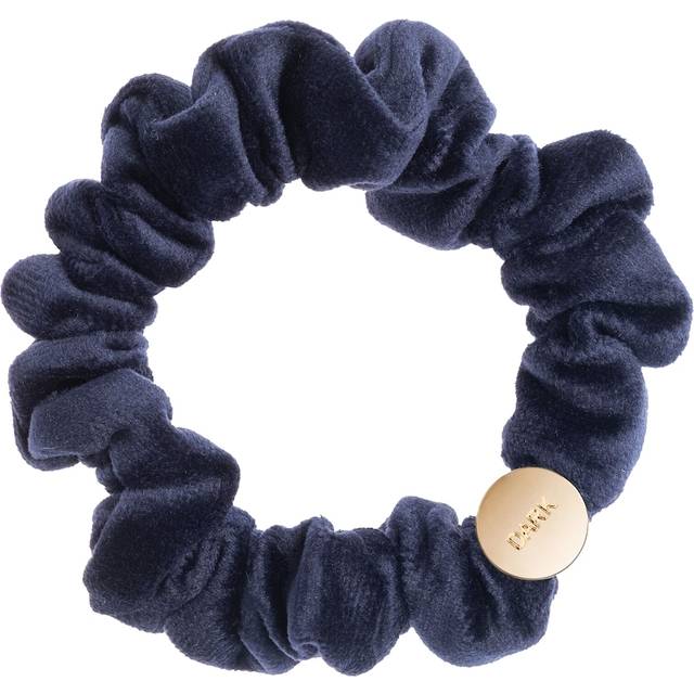 Mini Velvet Scrunchie Hair Braid Navy Blue - 1 pcs