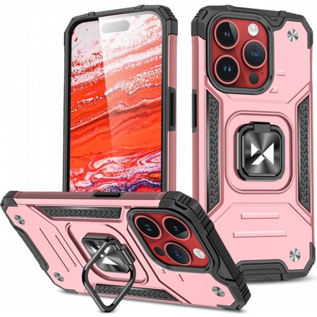 Wozinsky iPhone 15 Pro Max Mobilskal RinghÃ¥llare - Rosa