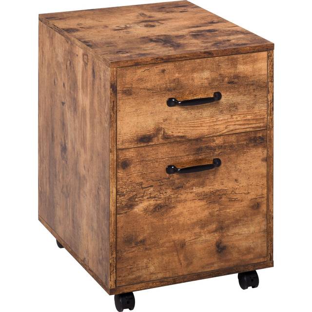 HOMCOM Rolling File Cabinet W/Drawer, Hanging File Folder, Organizer Letter Size