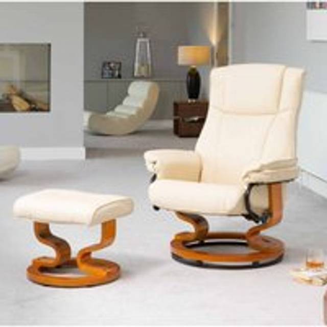 Calhoun Swivel Recliner - Cream - Yellow