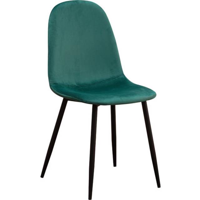 Dining Chair - Metal - L52 x W44 x H86 cm - Green/Black