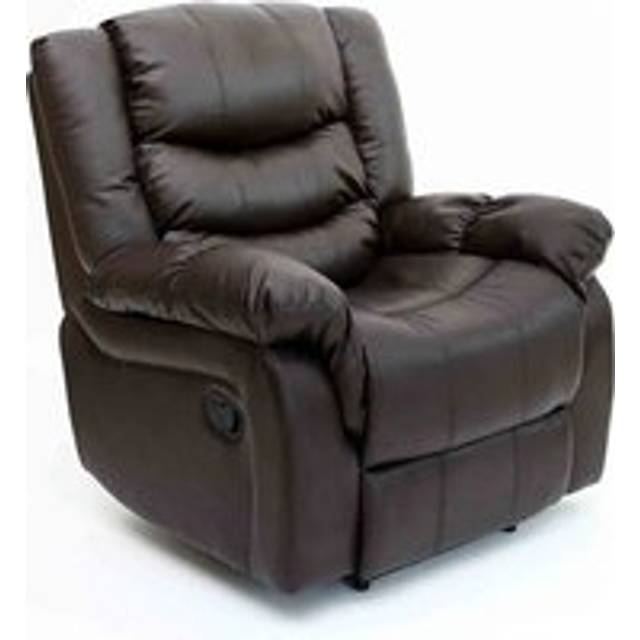 (Brown) Seattle Bonded Leather Recliner Armchair Sofa Home Lounge Chair Reclining Gaming