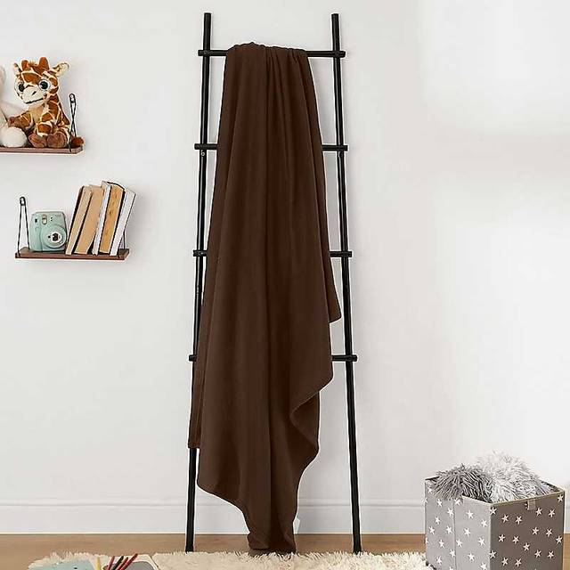 Fleece Blanket 120x150cm - Chocolate - Brown