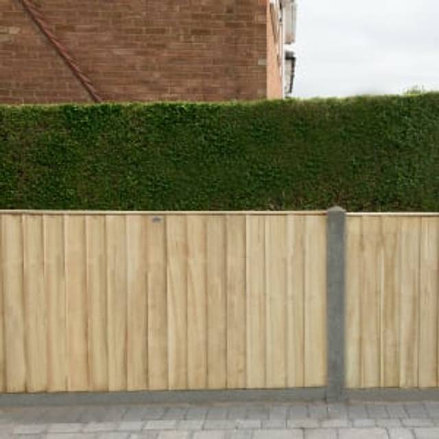 6ft x 3ft (1.83m x 0.93m) Pressure Treated Closeboard Fence Panel - Pack of 4 FSC® certified