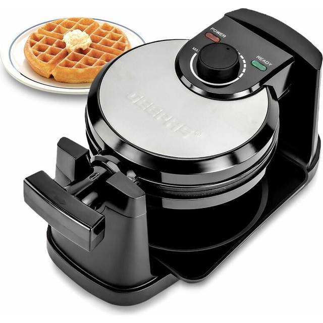 Four-Slice Non-Stick Rotating Belgian Waffle Iron 1000W