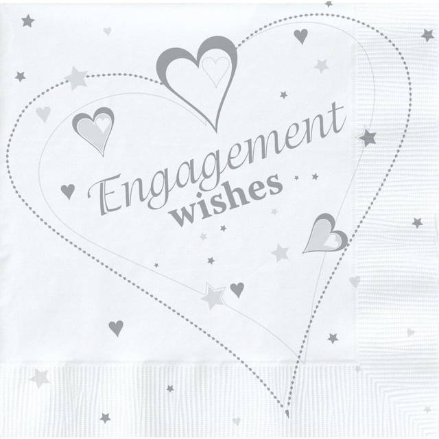 Creative Party 3 Ply Engagement Napkins (Pack of 20)