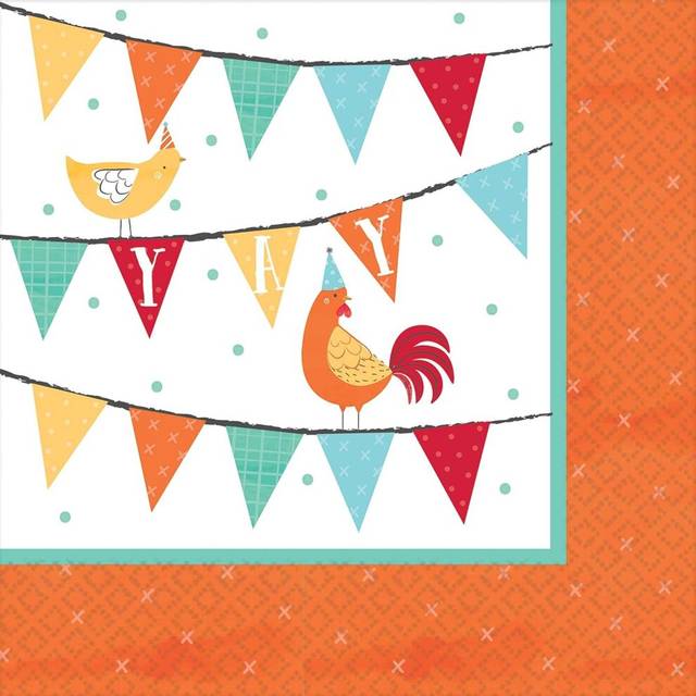 Amscan Barnyard Birthday Napkins (Pack of 16)