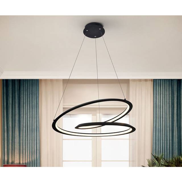 Schuller 527583 Looping LED Pendant Light Black