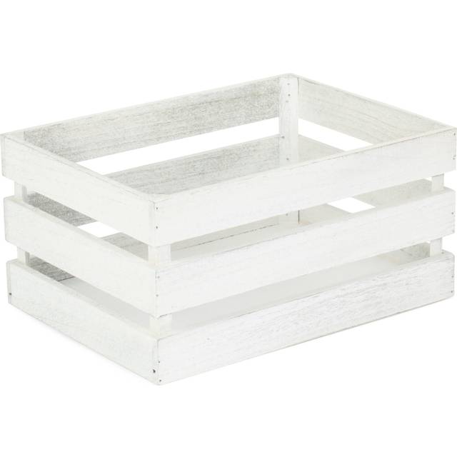 Vintage Slatted Wooden Crate - Medium