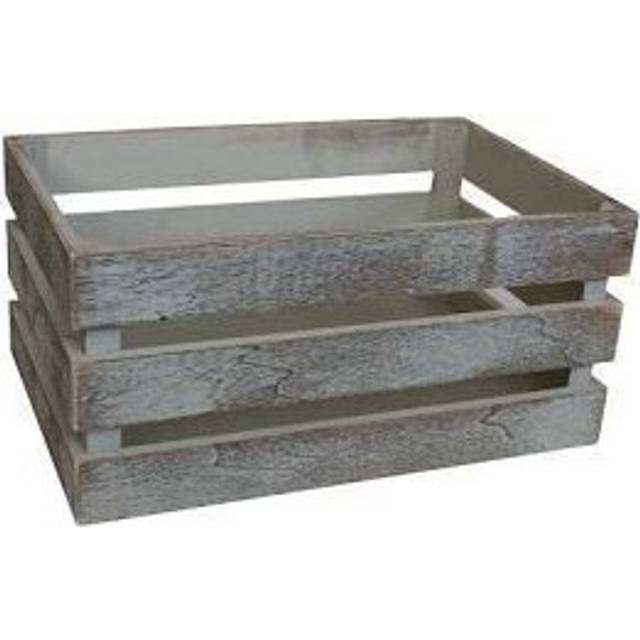 Vintage Slatted Wooden Crate - Large