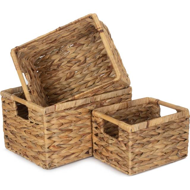 Nordic Water Hyacinth Storage Basket - Set of 3