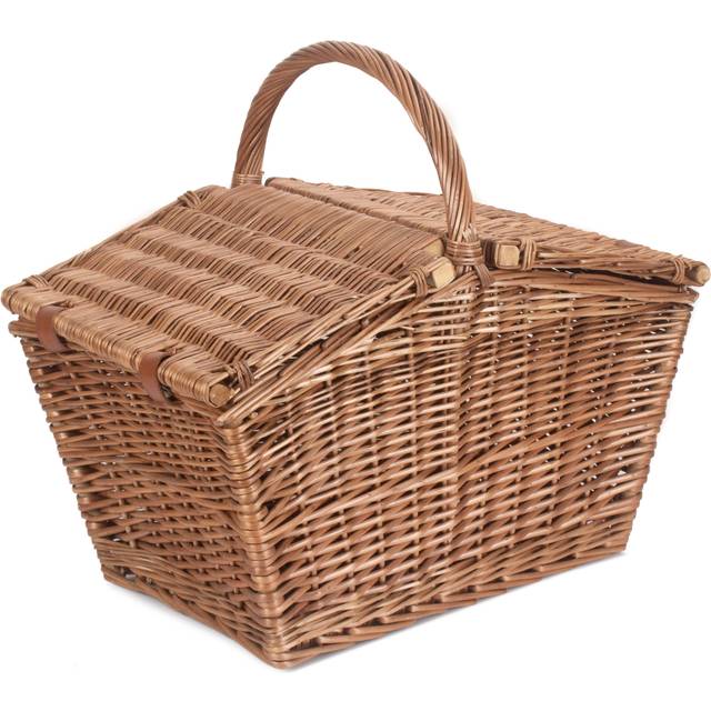 Wicker Large Elegant Picnic Basket - Brown - One Size