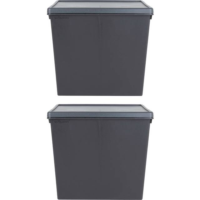 Wham Bam Black Recycled Storage Box 154 Litre