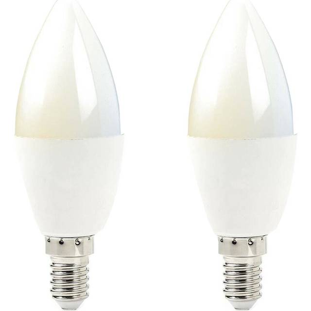 2x WiFi Colour Change LED Light Bulb 4.5W E14 Warm Cool White Mini Dimmable Lamp