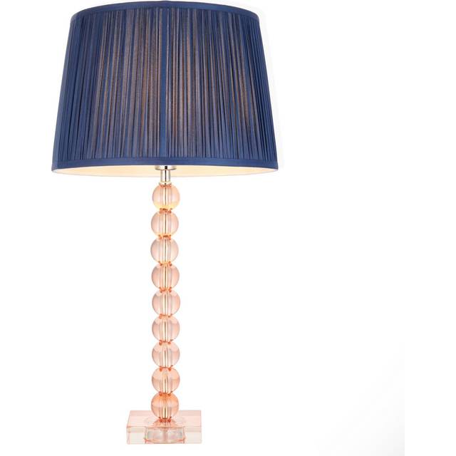 Endon 100363 Adelie And Wentworth 1 Light Table Lamp Blush Crystal Gla