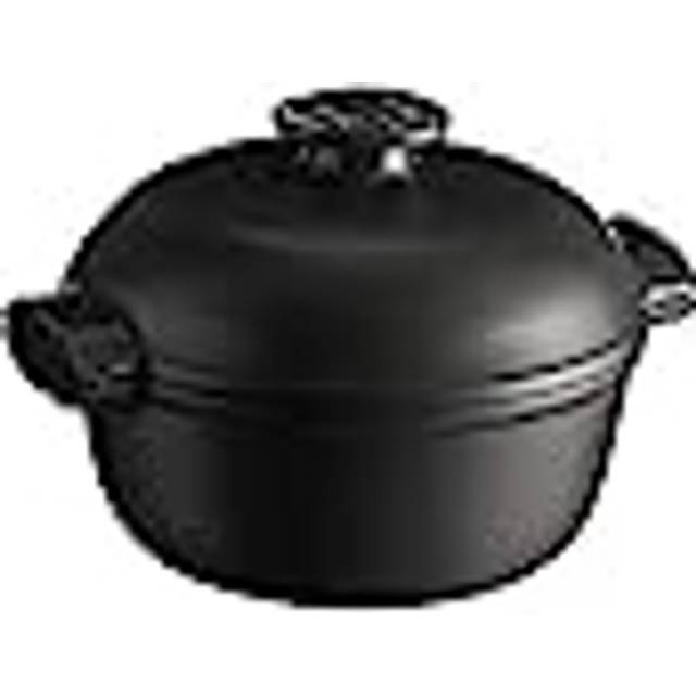 Emile Henry Slate Delight Round Casserole 2.0L