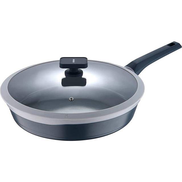 MasterPro Frying Pan With Glass Lid Colour Aluminium Non-Stick 32cm - Grey