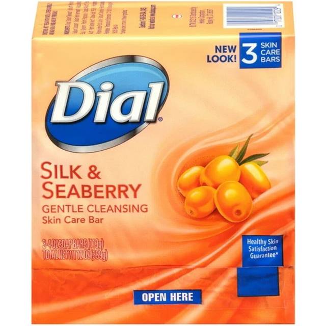 Dial Omega Moisture Glycerin Bar Soap  Sea Berries  3 Count (Pack of 1)
