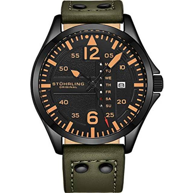 Aeronaut Quartz Aviator Watch 44mm - Black - One Size