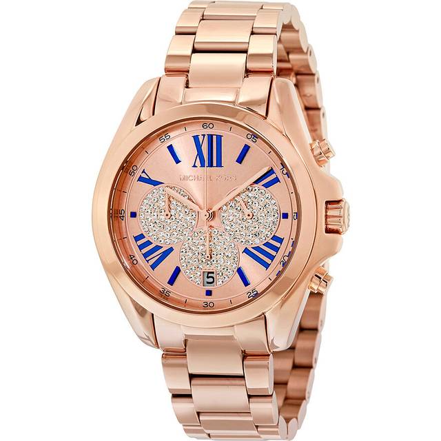 New Michael Kors MK6321 Bradshaw Chronograph Ladies Watch UK Seller - Gold
