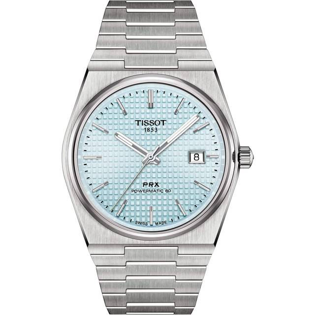 TISSOT PRX Powermatic 80 35MM SS Ice Blue Dial Women's Watch T137.207.11.351.00 / T1372071135100 - 35 mm