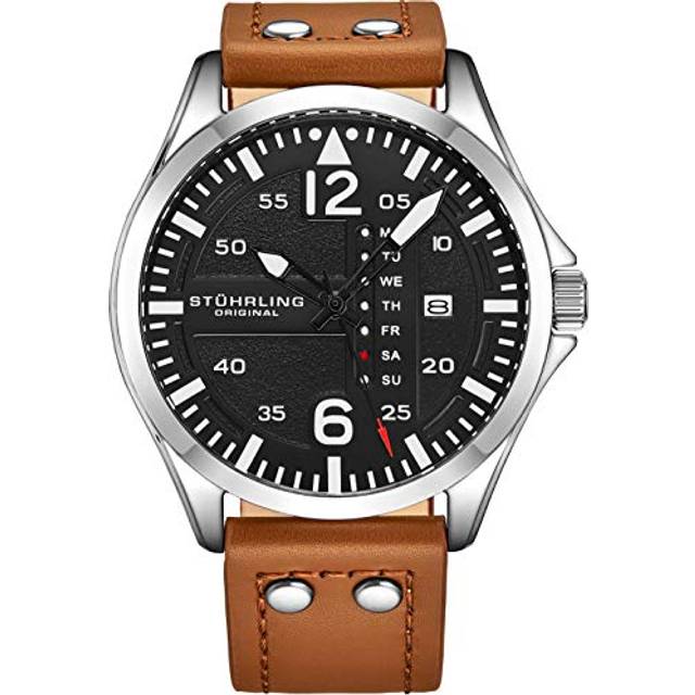 Aeronaut Quartz Aviator Watch 44mm - Brown - One Size