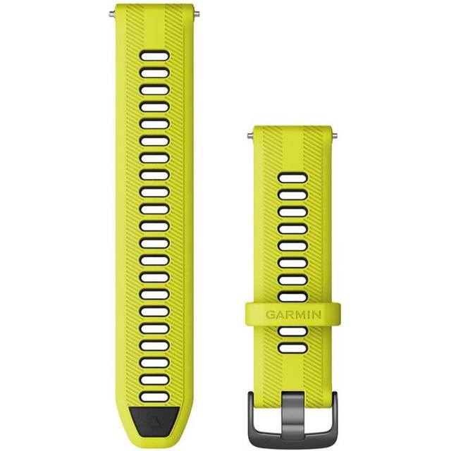 Garmin Quick Release 22 mm Forerunner 965 Rem för löpning - Silikon, One Size, Svart/Gul, Unisex tillbehör