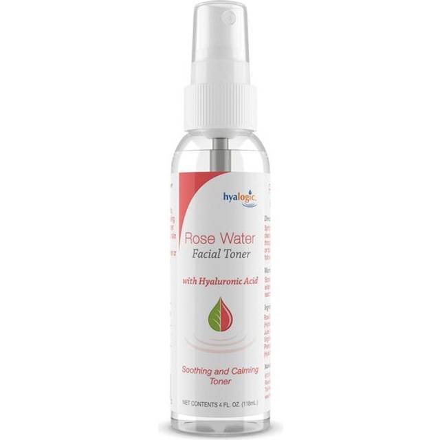 Hyalogic, Rosewater Facial Toner with Hyaluronic Acid, 4 fl oz (118 ml)