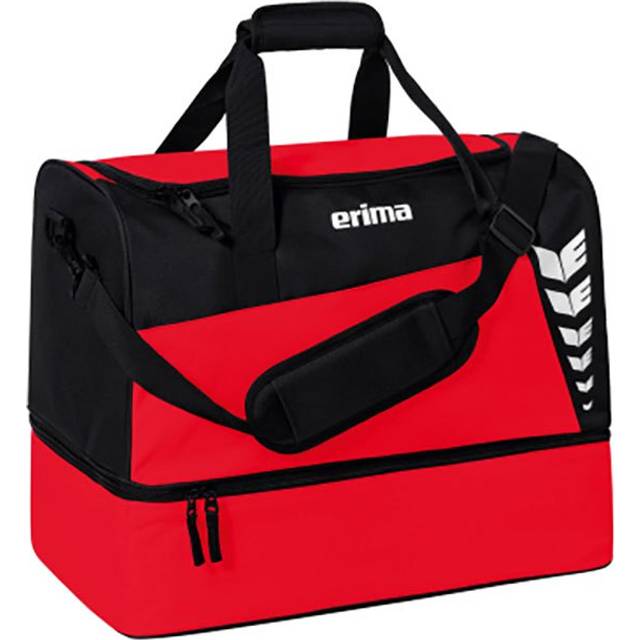 Sports bag with bottom compartment Erima Six Wings - Rouge