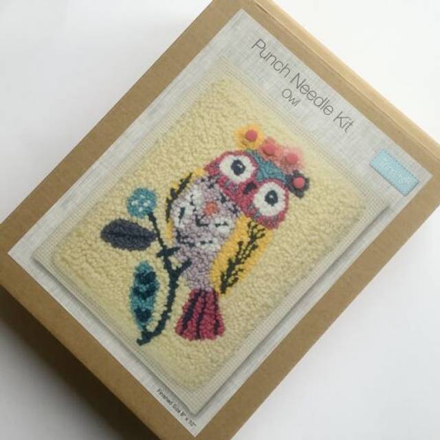 Owl Punch Needle Frame Kit - Multicolor