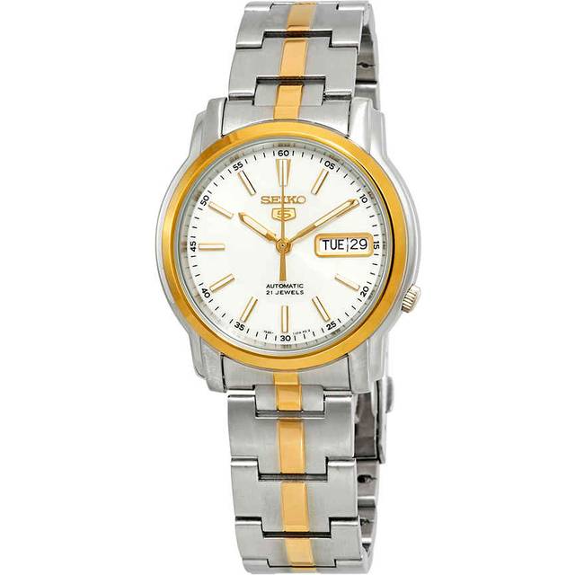 Seiko 5 Automatic White Dial SNKL84 SNKL84K1 SNKL84K Men's Watch