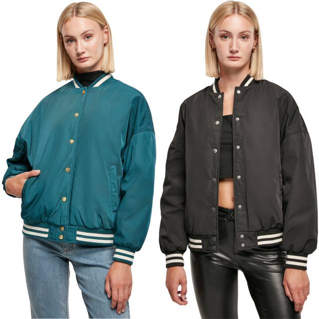 UC Ladies UC Oversized Recycled College Jacket Green / M Jacka