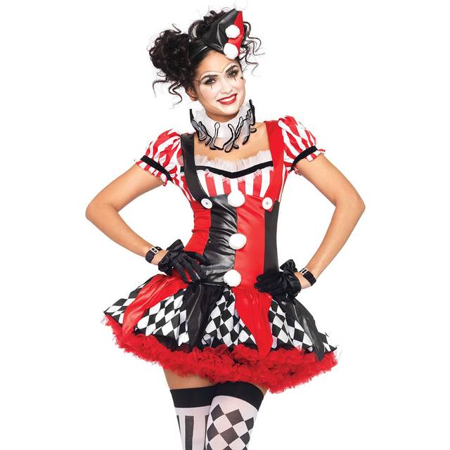 3PC.Harlequin Clown suspender