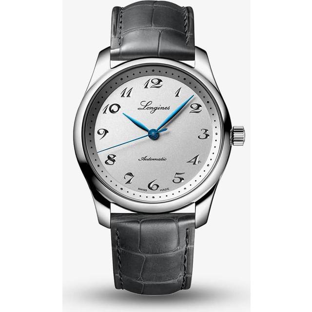 Longines Master Collection 190th Anniversary Leather Strap Silver Dial Automatic L2.793.4.73.2 Men's Watch silver